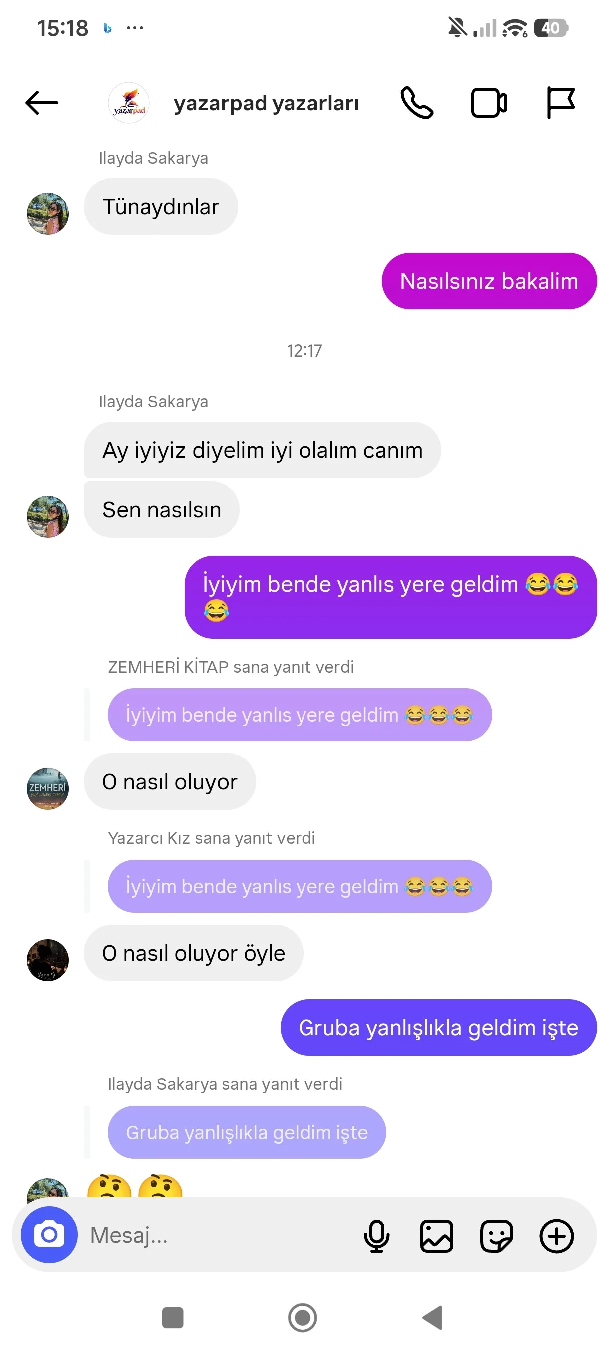 İnstagram yazarlar grubu📚